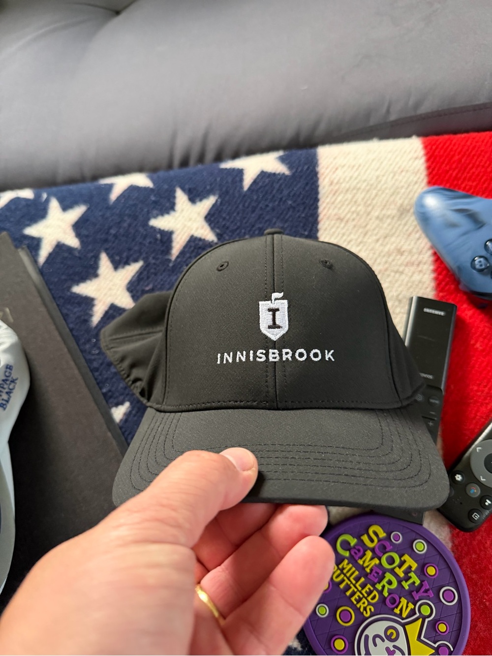 Innisbrook Black Embroidered Golf Hat